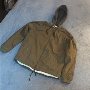 *SOLD*      Globe Blitz Olive Hooded Bomber Jacket